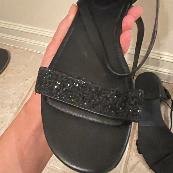 Cole Haan by Maria Sharapova ‘Air Catalina’ black glitter sandals sz 8 - Picture 9 of 9